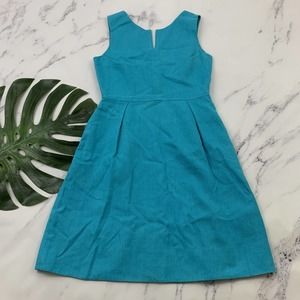 Kate Spade fit and flare Size M Turquoise  Sleeveless Y2K Pockets